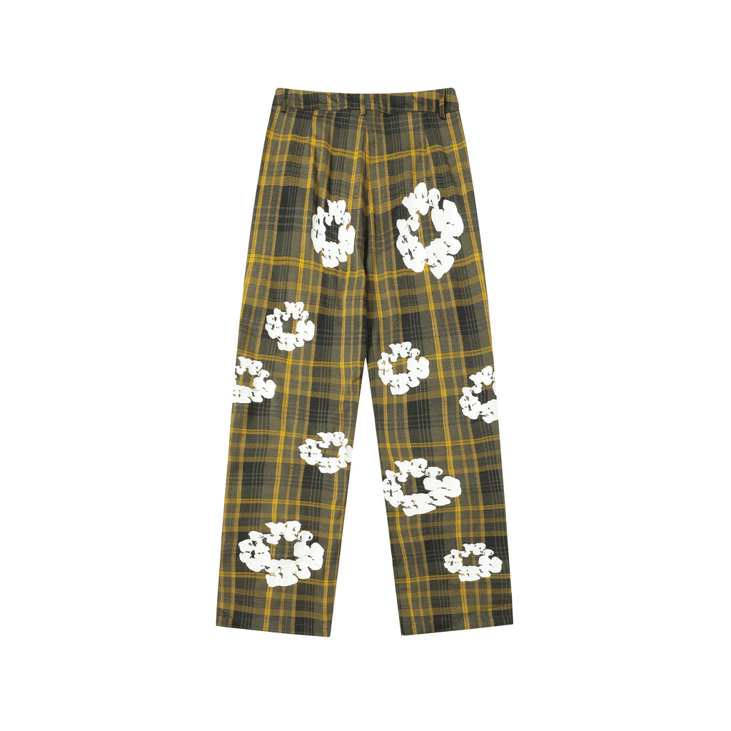 Denim Tears Cotton Wreath Plaid Sweatpants