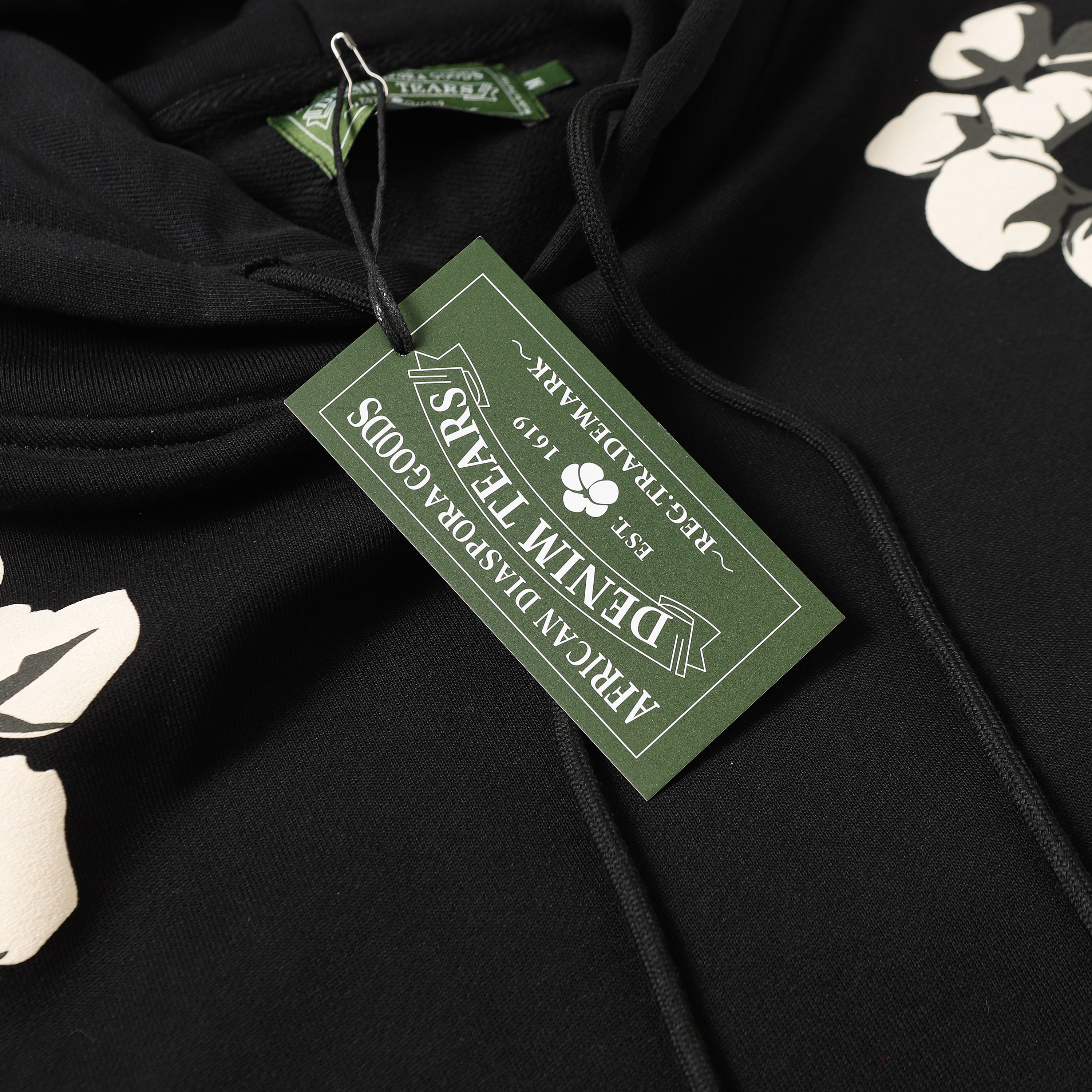 Denim Tears Cotton Wreath Hoodie – Black