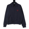 Christian Dior Red Heart Embroidery Jacket - Navy Blue