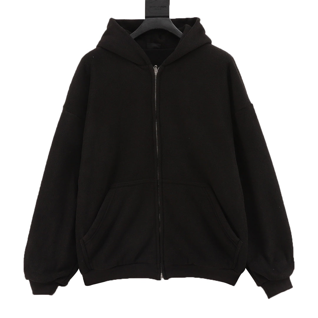 Balenciaga-Street View Teddy Hooded Jacket