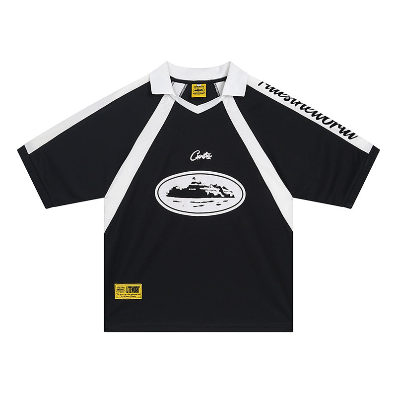 Corteiz “Island” Jersey (Black/White)