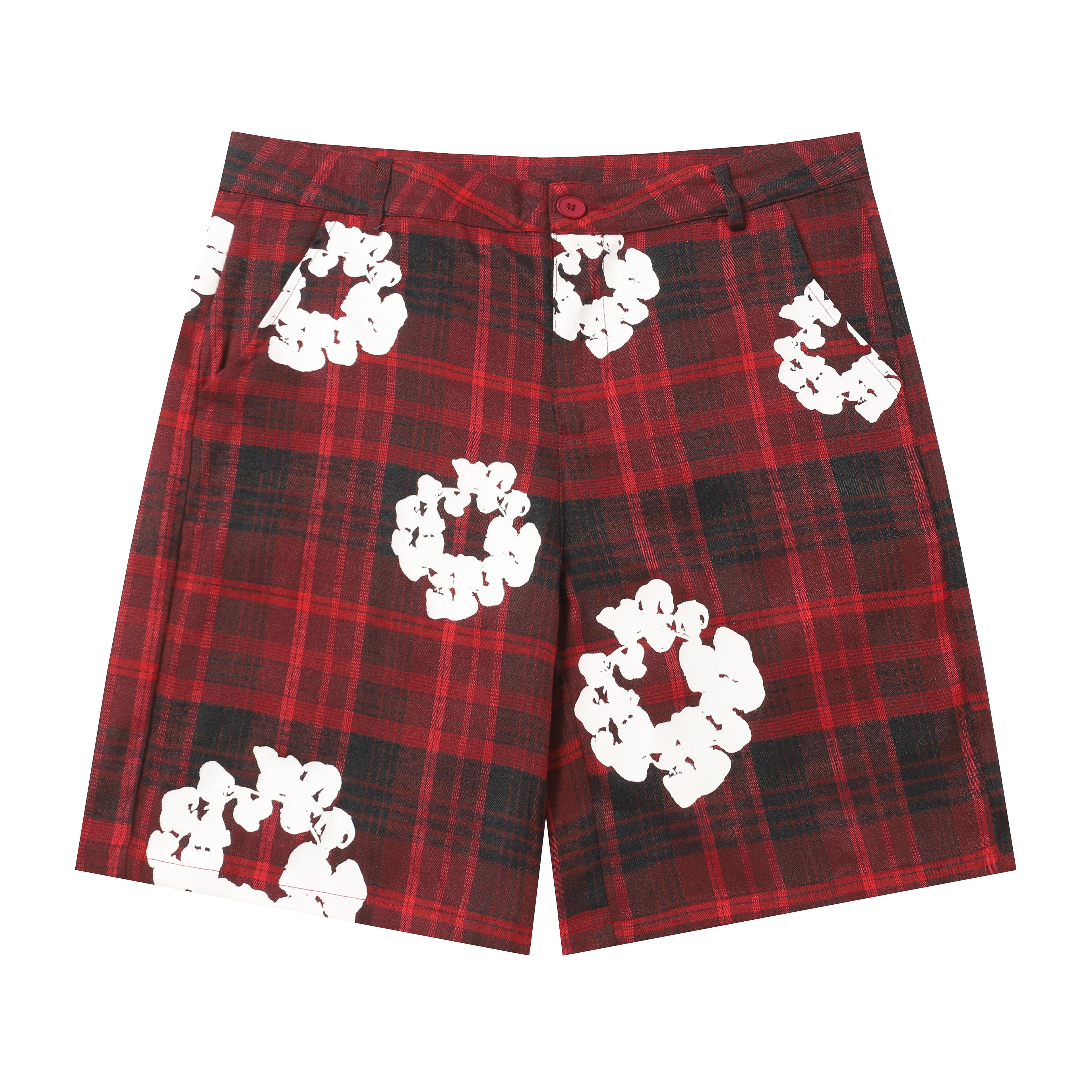 Denim Tears Cotton Wreath Plaid Shorts