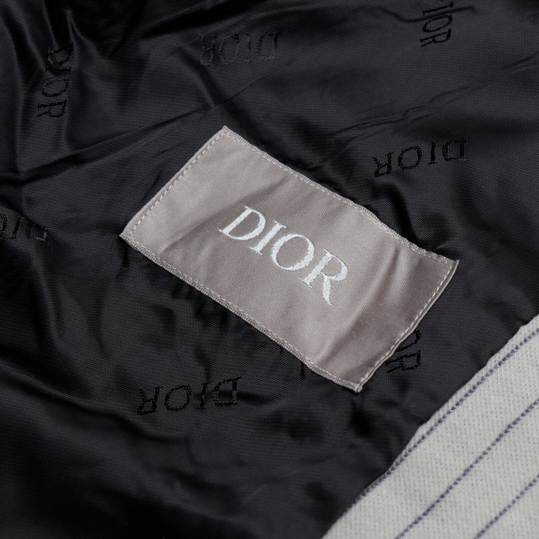 Christian Dior Atelier Striped Baseball Jacket