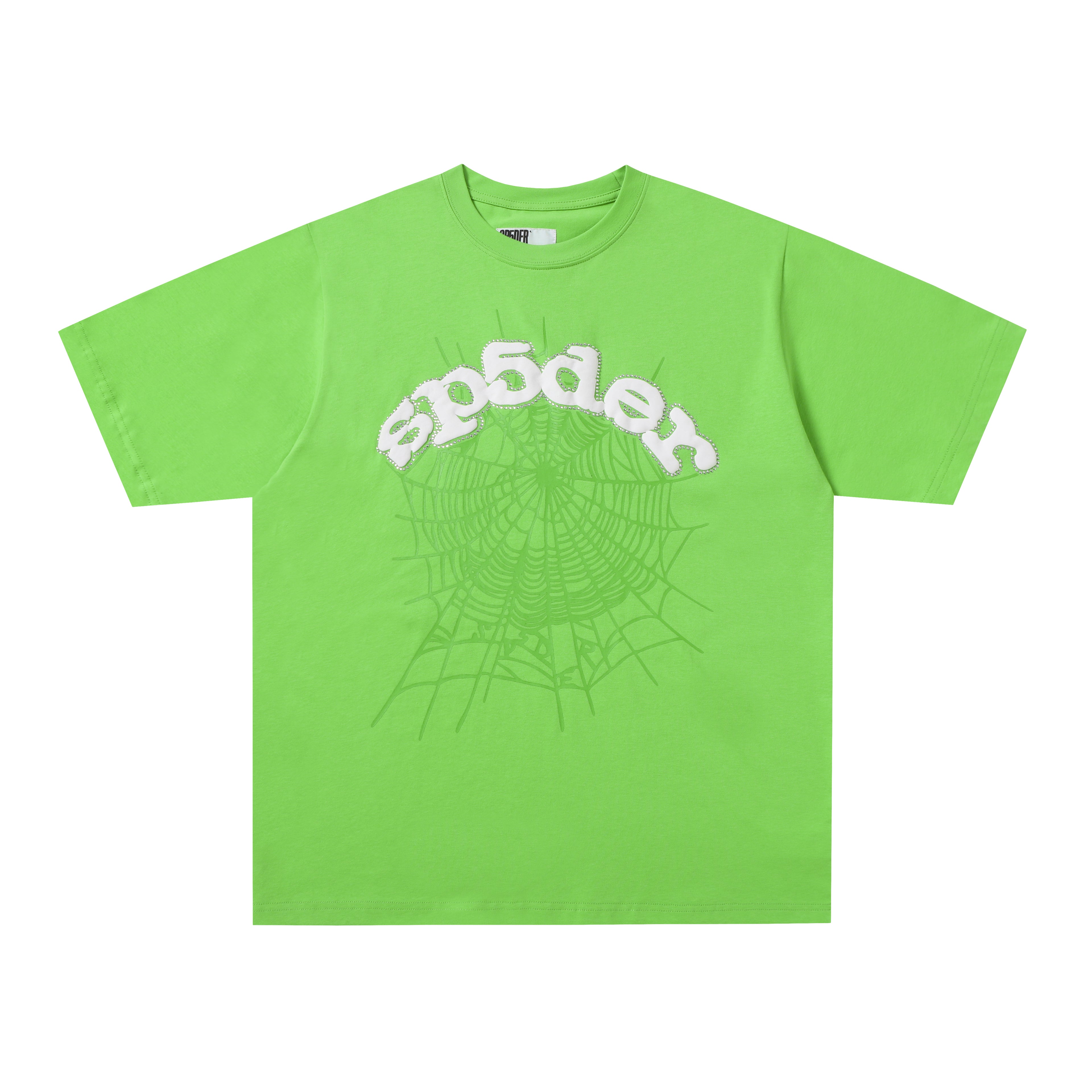 Sp5der Web Graphic T-Shirt (Green/White)