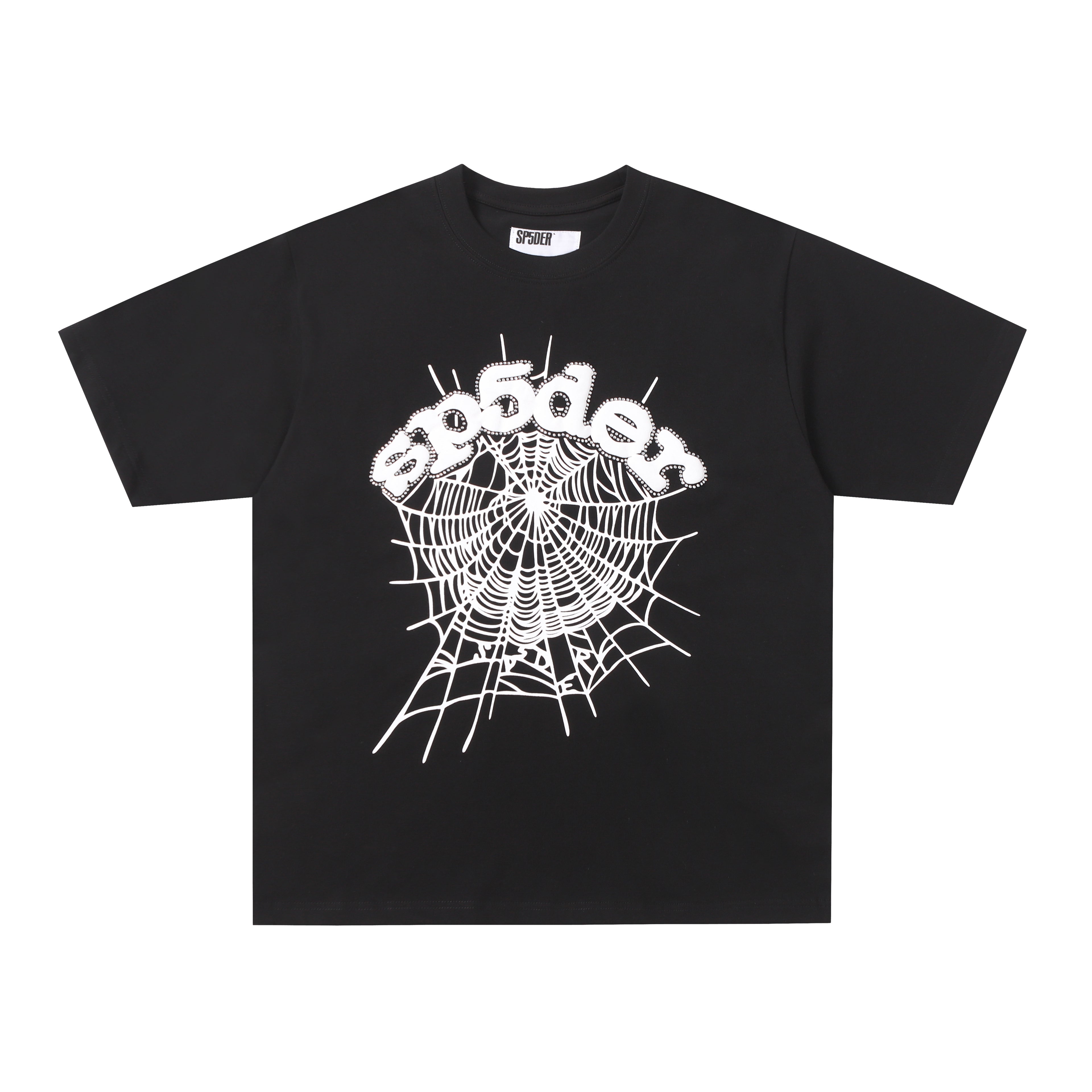 Sp5der Web Graphic T-Shirt (Black/White)