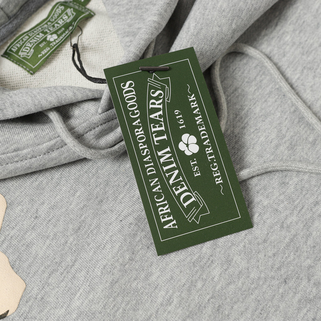 Denim Tears Cotton Wreath Hoodie – Grey