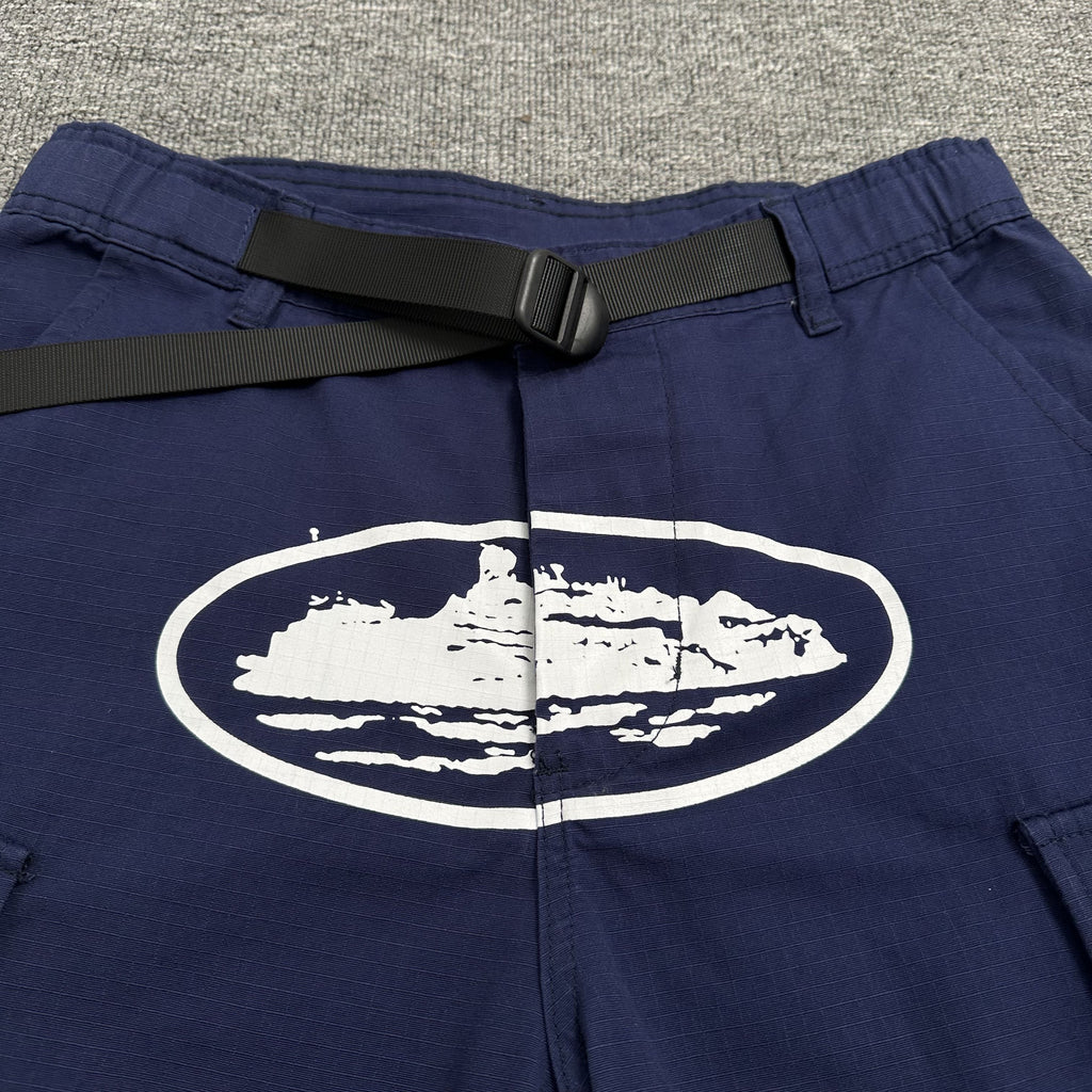 Corteiz Guerillaz Cargo Shorts 'blue'