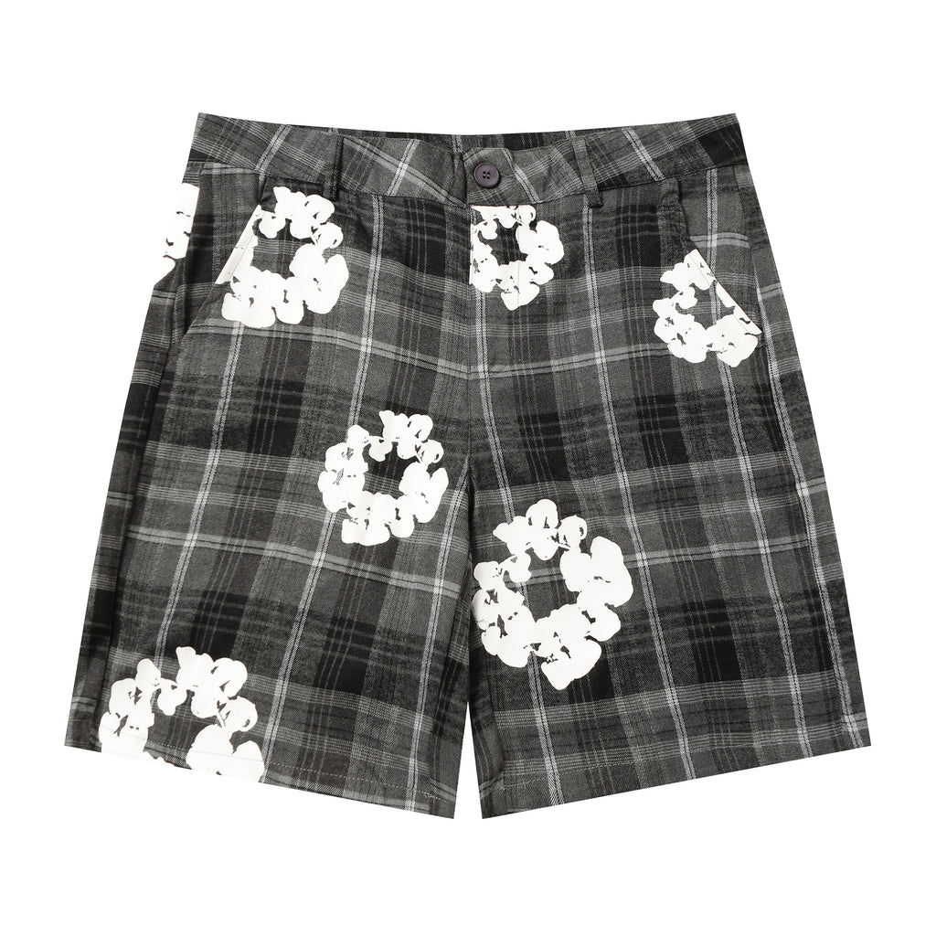 Denim Tears Cotton Wreath Plaid Shorts