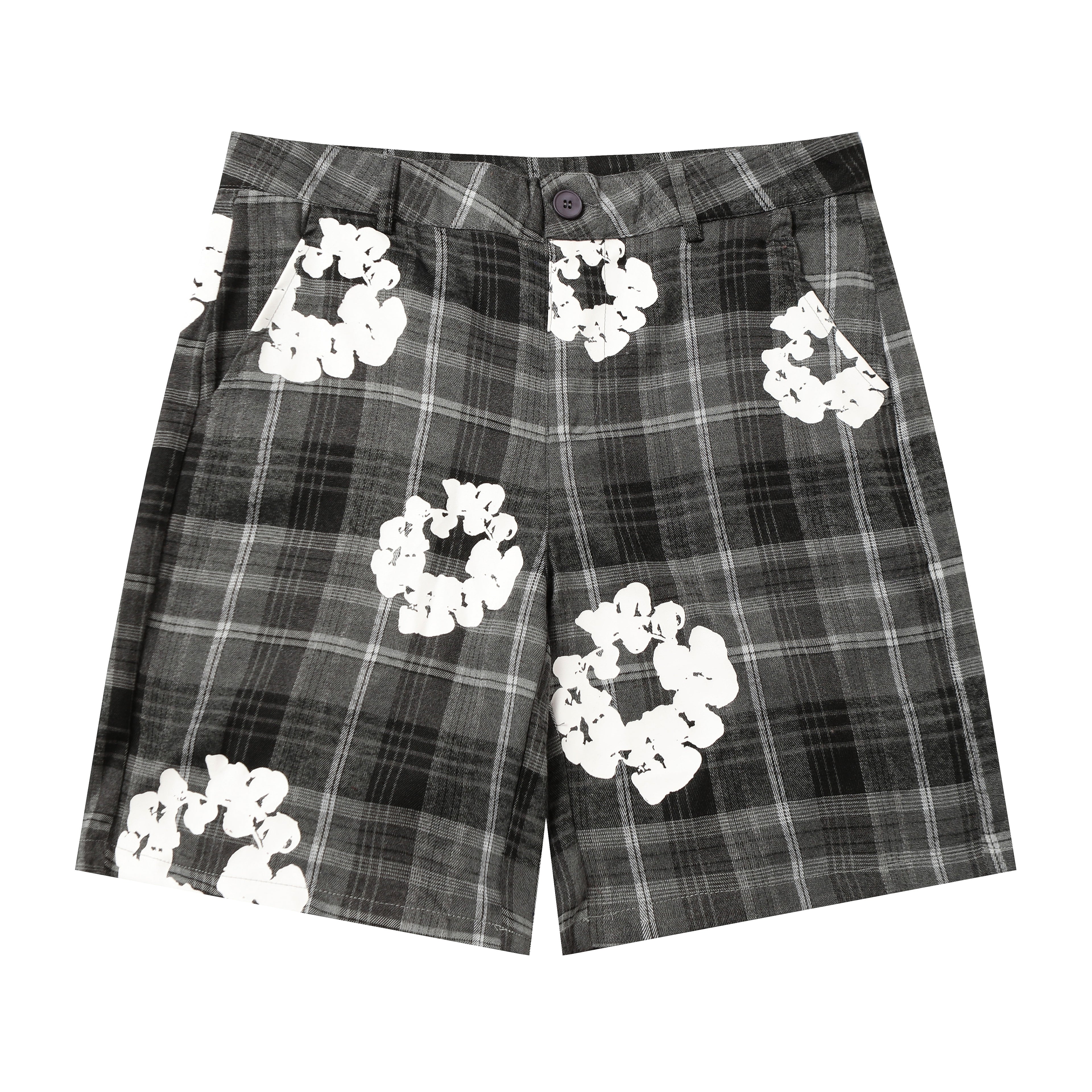 Denim Tears Cotton Wreath Plaid Shorts