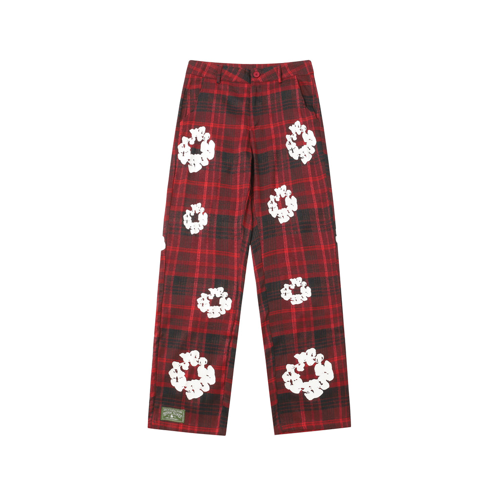 Denim Tears Cotton Wreath Plaid Sweatpants