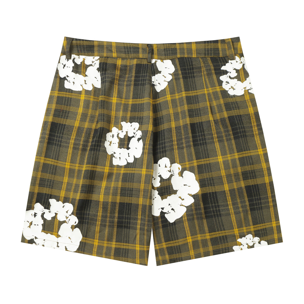 Denim Tears Cotton Wreath Plaid Shorts