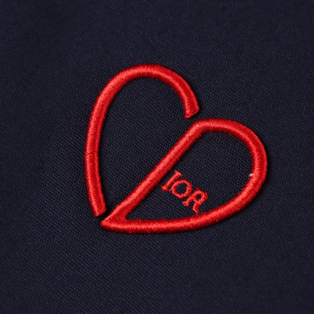 Christian Dior Red Heart Embroidery Jacket - Navy Blue