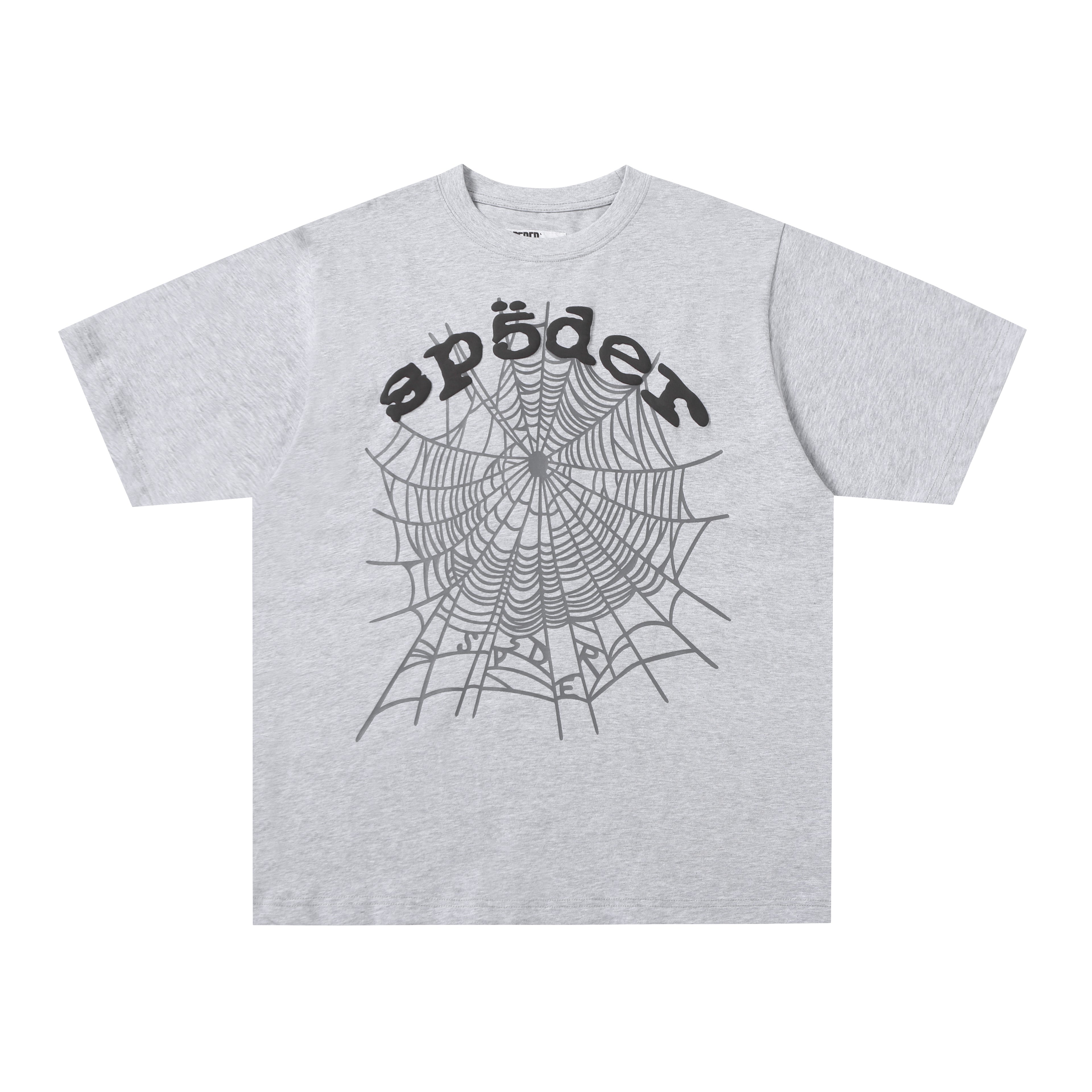 Sp5der Web Graphic T-Shirt (Grey / White )