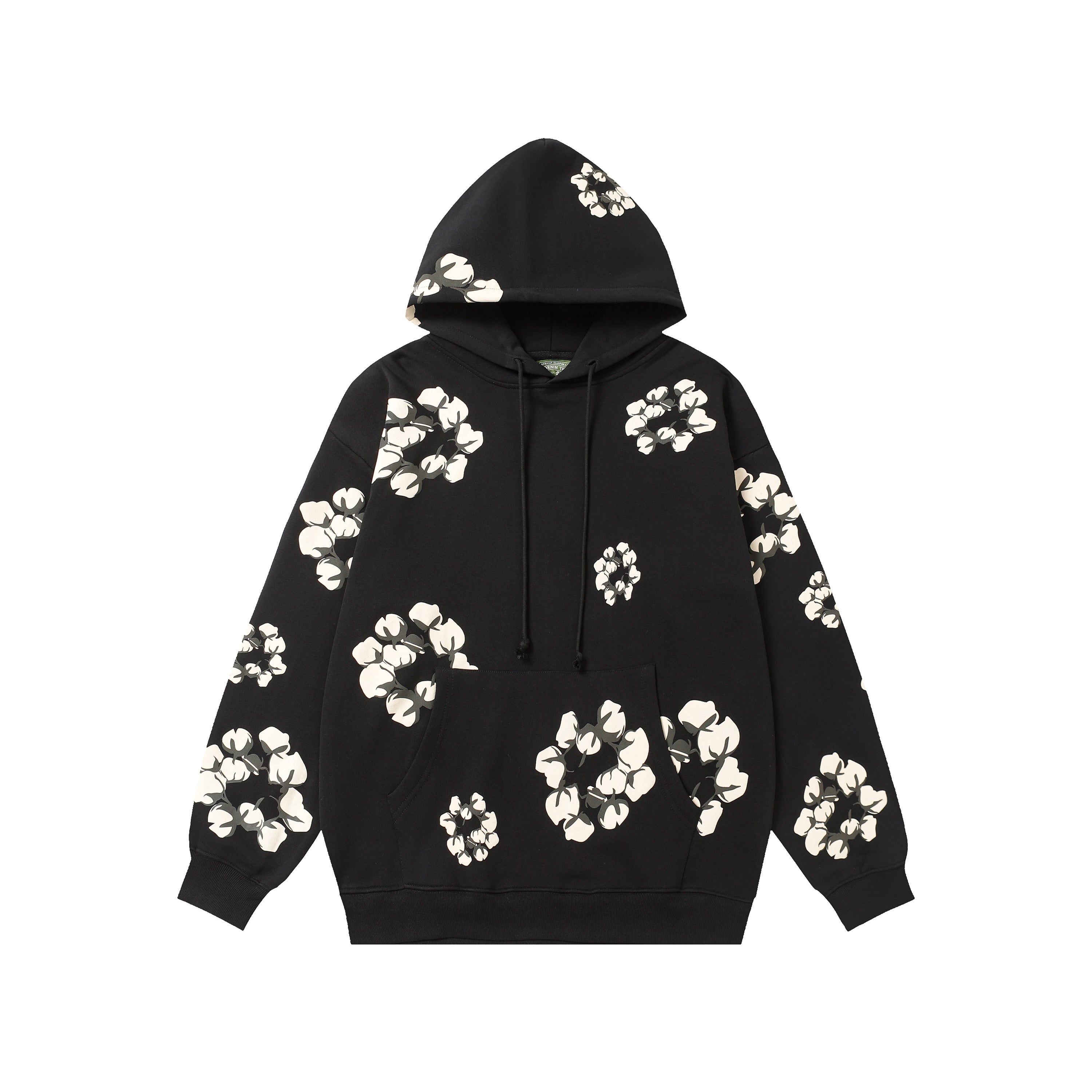 Denim Tears Cotton Wreath Hoodie – Black