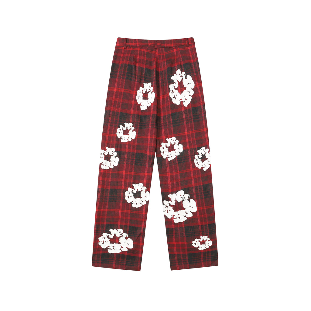 Denim Tears Cotton Wreath Plaid Sweatpants