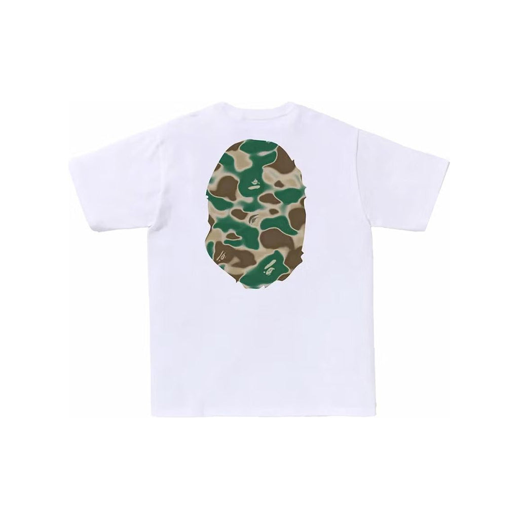 BAPE Liquid Camo Big Ape Head Tee White