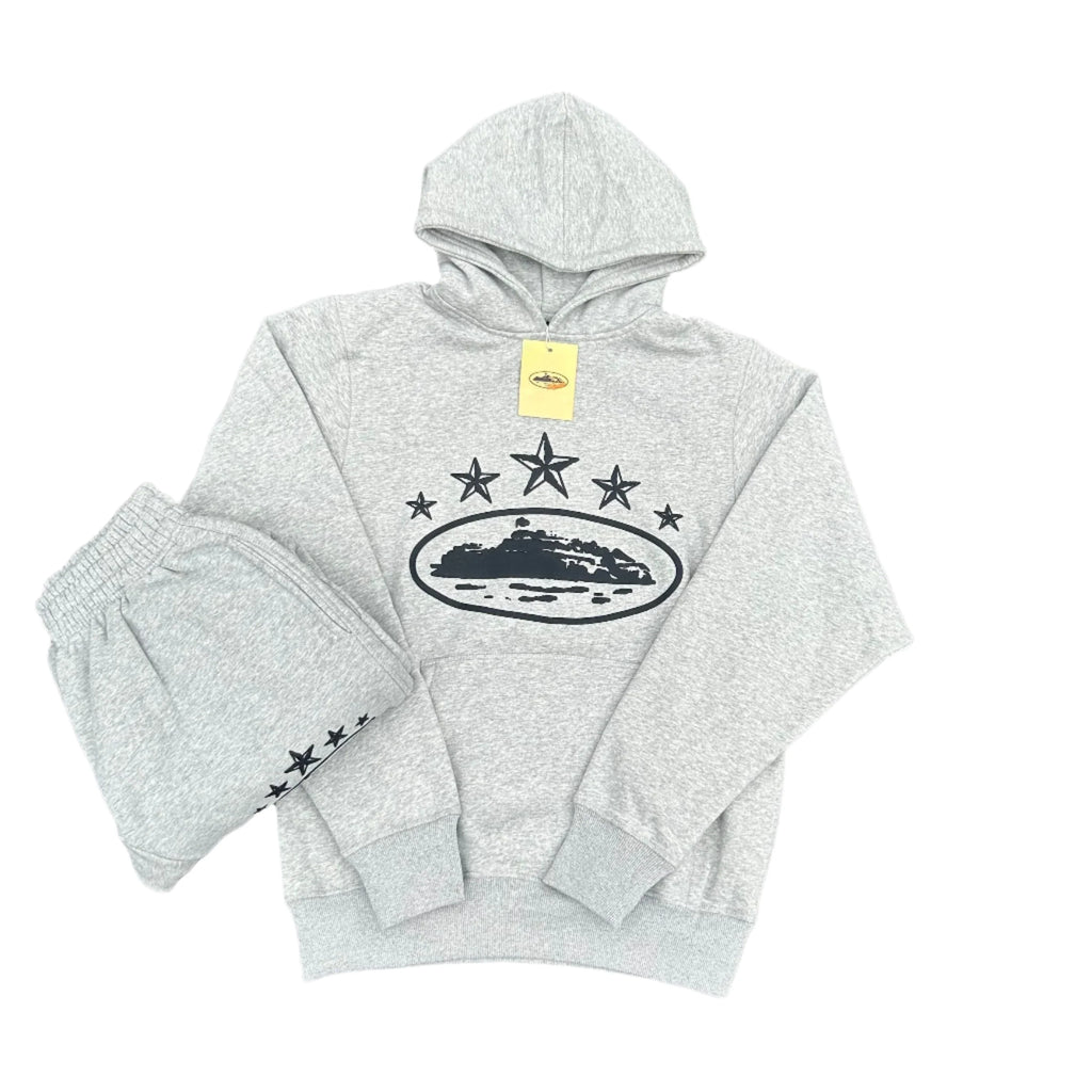 Corteiz 5 Starz Alcatraz Tracksuit Grey
