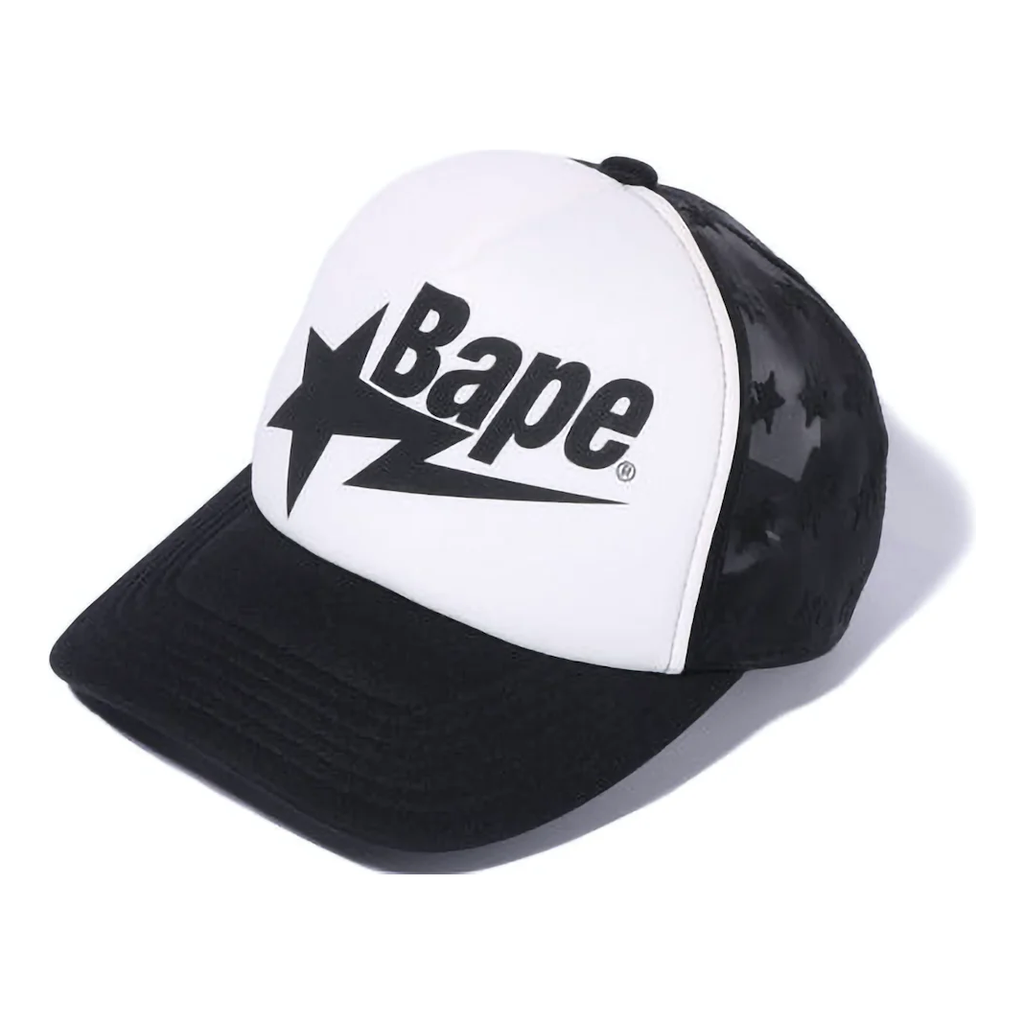 BAPE Sta Allover Mesh Cap Black