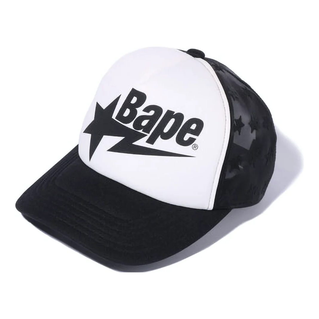 BAPE Sta Allover Mesh Cap Black