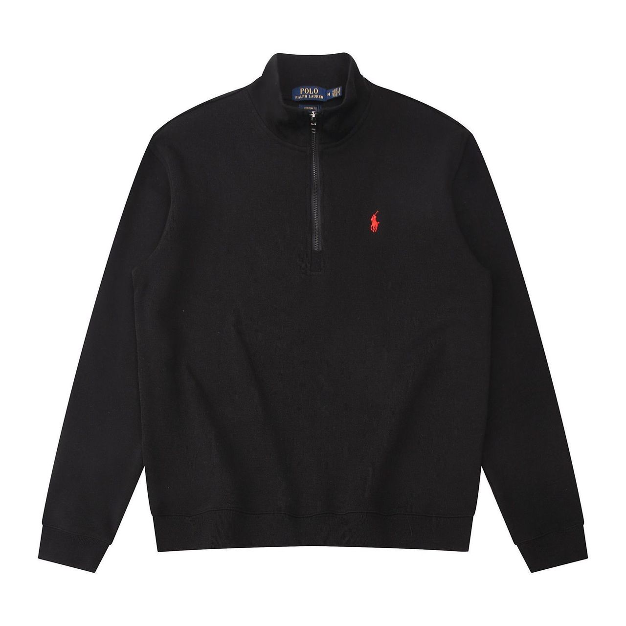 Polo Ralph Lauren Quarter-Zip Sweatshirt – Black/Red