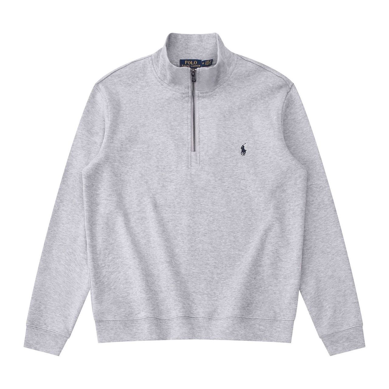 Polo Ralph Lauren Quarter-Zip Sweatshirt – Grey/Blue
