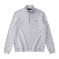 Polo Ralph Lauren Quarter-Zip Sweatshirt – Grey/Red
