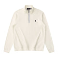 Polo Ralph Lauren Quarter-Zip Sweatshirt – White/Black