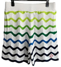 Casablanca Chevron Knit Shorts – White Multi