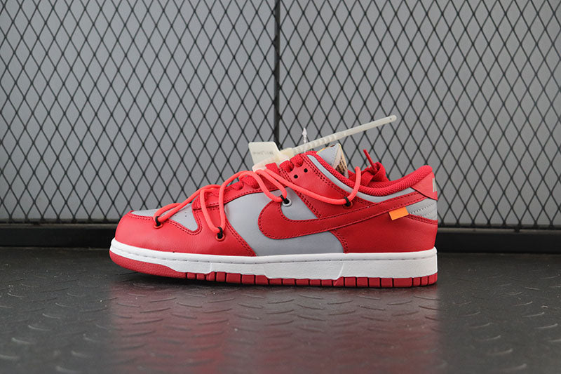 حذاء Nike Dunk Low Off-White University Red