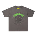 Sp5der Web Graphic T-Shirt (Grey / Green)