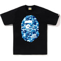 BAPE ABC Camo Big Ape Head Tee Black/Blue