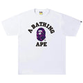 BAPE Color Camo College Tee White/Purple