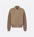 Dior Embroidery Logo Padded Flight Jacket – Beige
