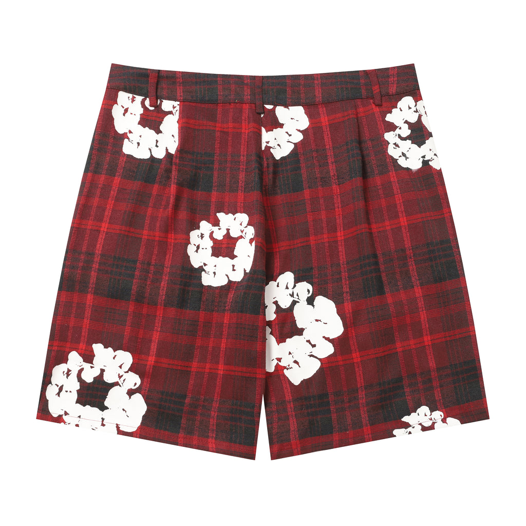 Denim Tears Cotton Wreath Plaid Shorts