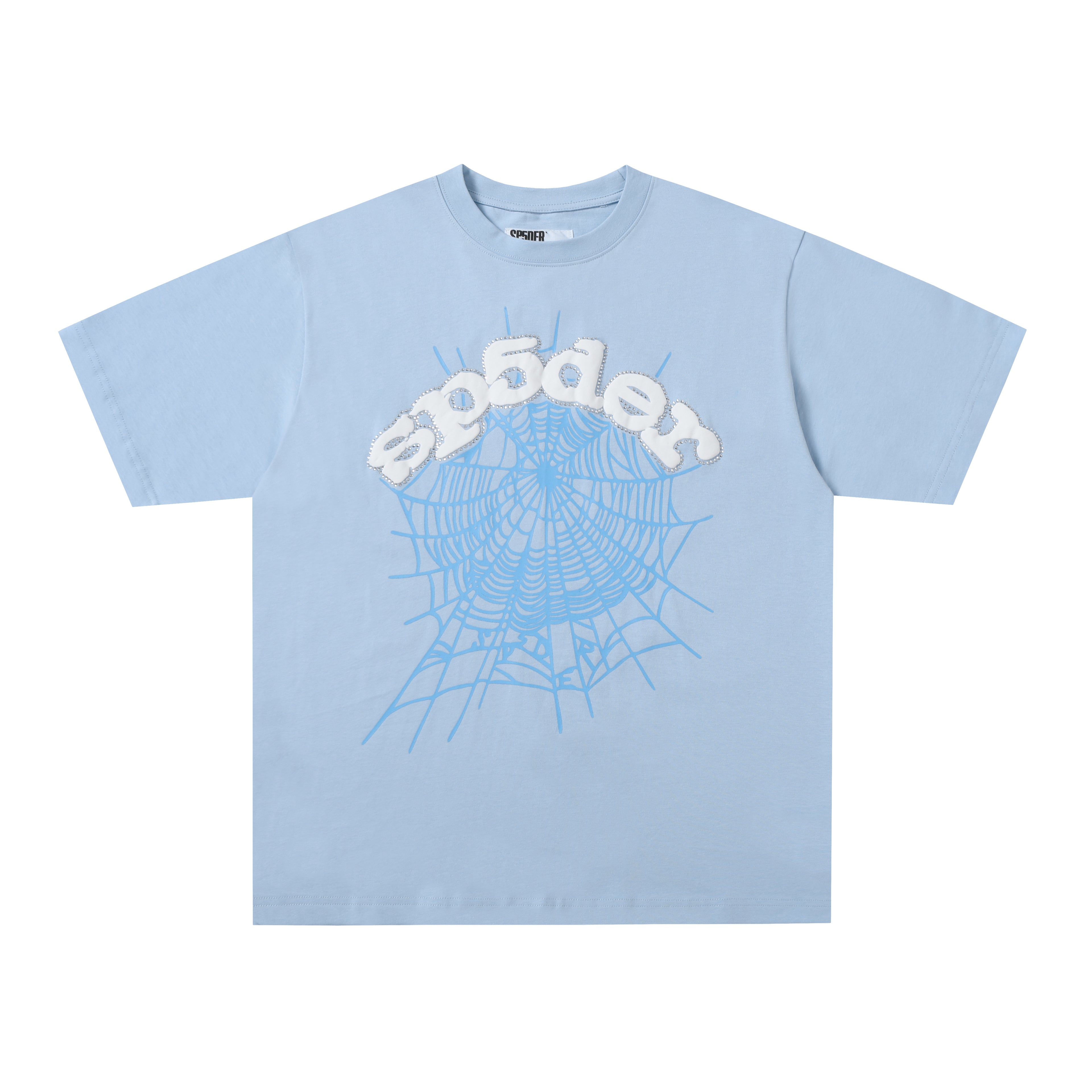 Sp5der Web Graphic T-Shirt ( Ocean Blue / White )