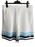 Casablanca Striped Crochet Knit Short