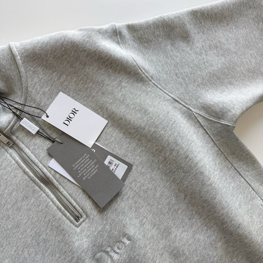 Dior Quarter Zip Sweatshirt – (Navy Blue/Green/Beige)