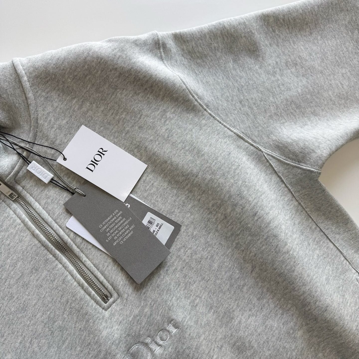 Dior Quarter Zip Sweatshirt – (Navy Blue/Green/Beige)