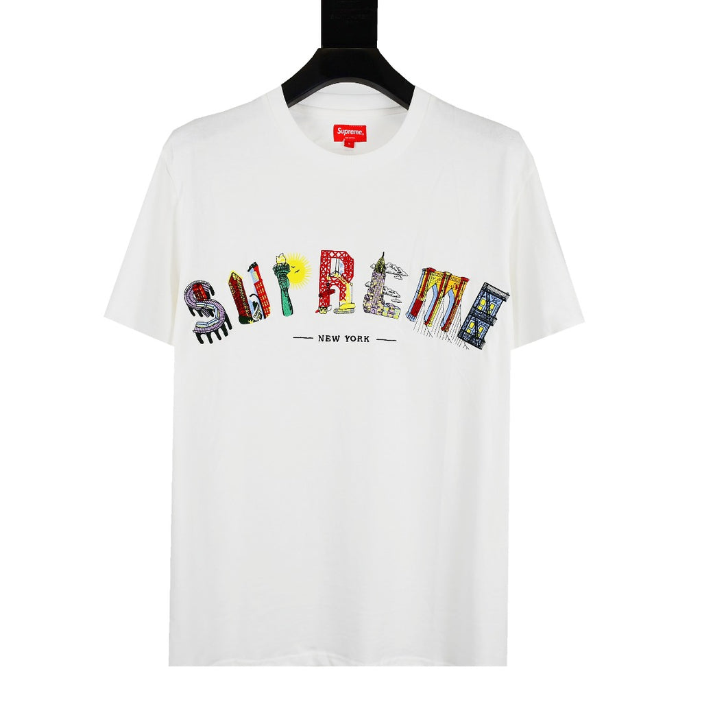 Supreme 19SS City Arc Tee مبنى المدينة