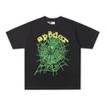Sp5der Web Graphic T-Shirt (Black / Green )
