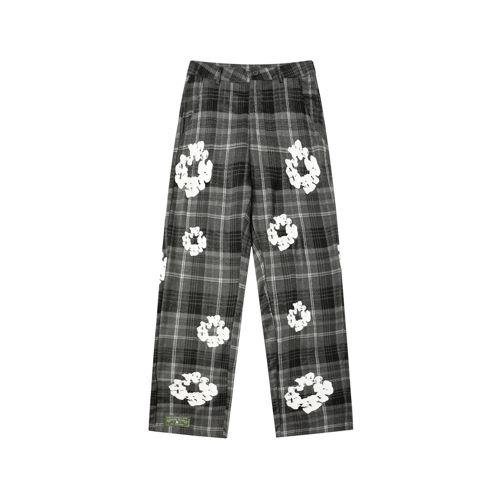 Denim Tears Cotton Wreath Plaid Sweatpants