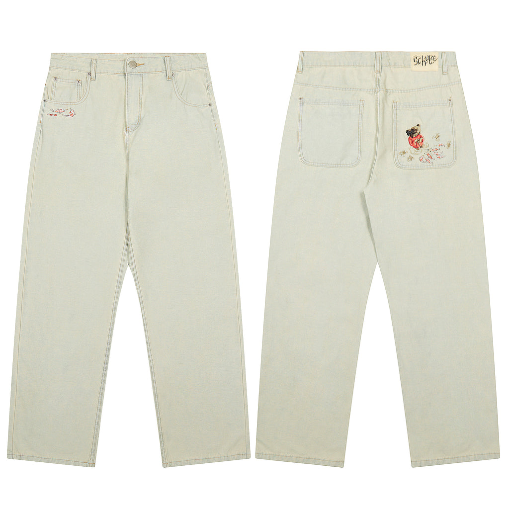 derschutze koi fish denim
