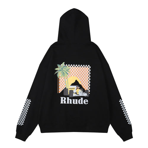 American trendy brand Rhude coconut racing - hoodie