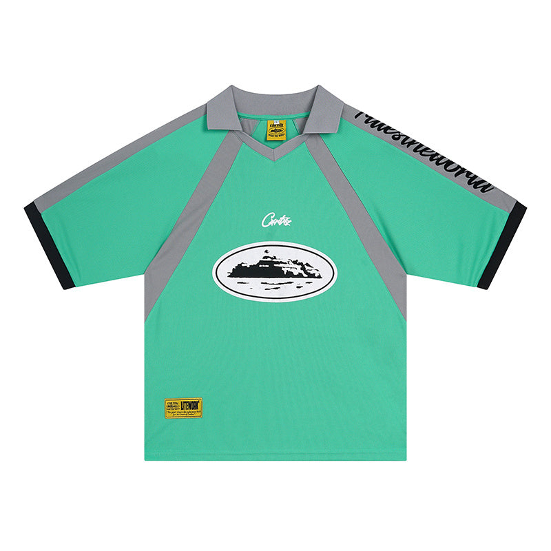 Corteiz “Island” Jersey (Lime/White)