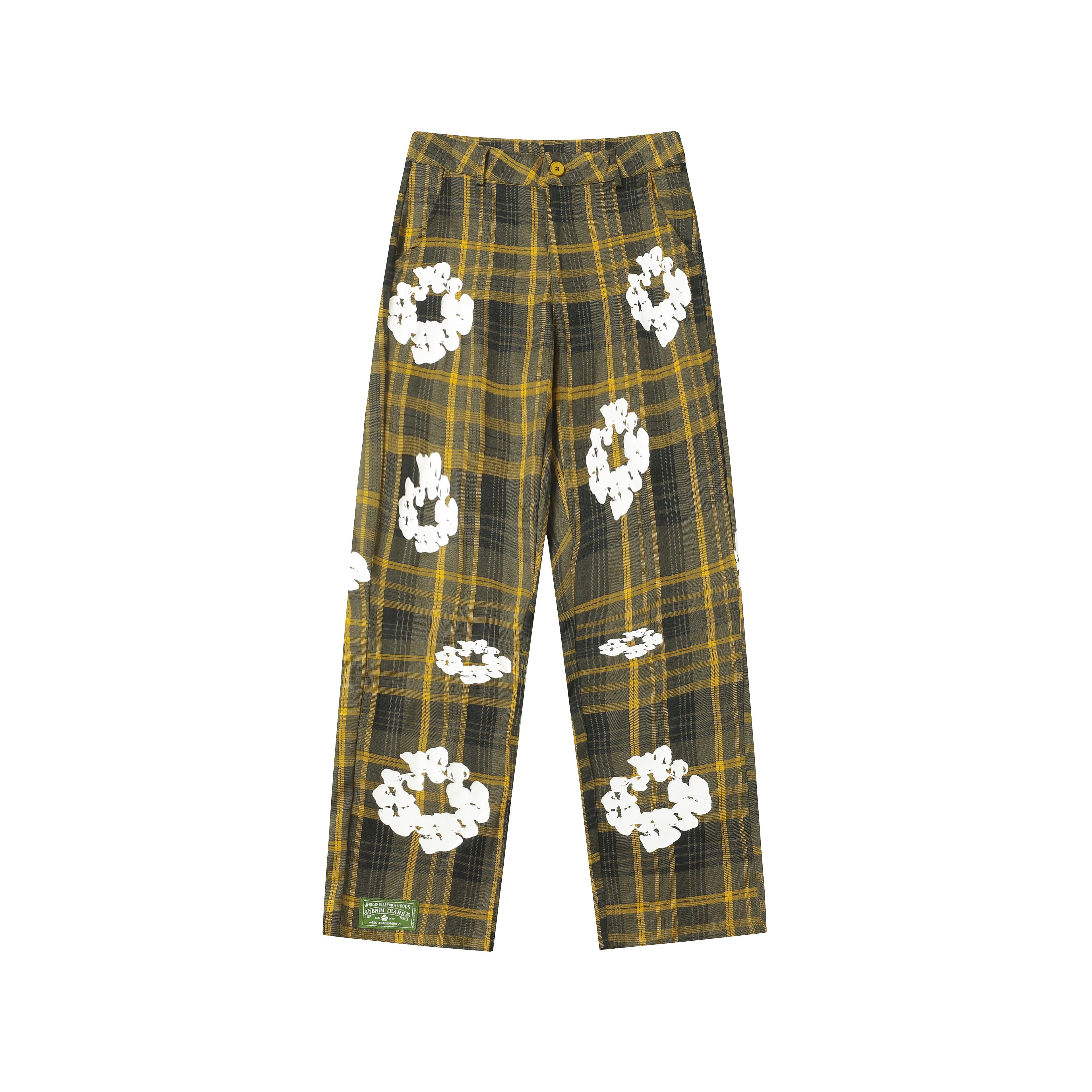 Denim Tears Cotton Wreath Plaid Sweatpants