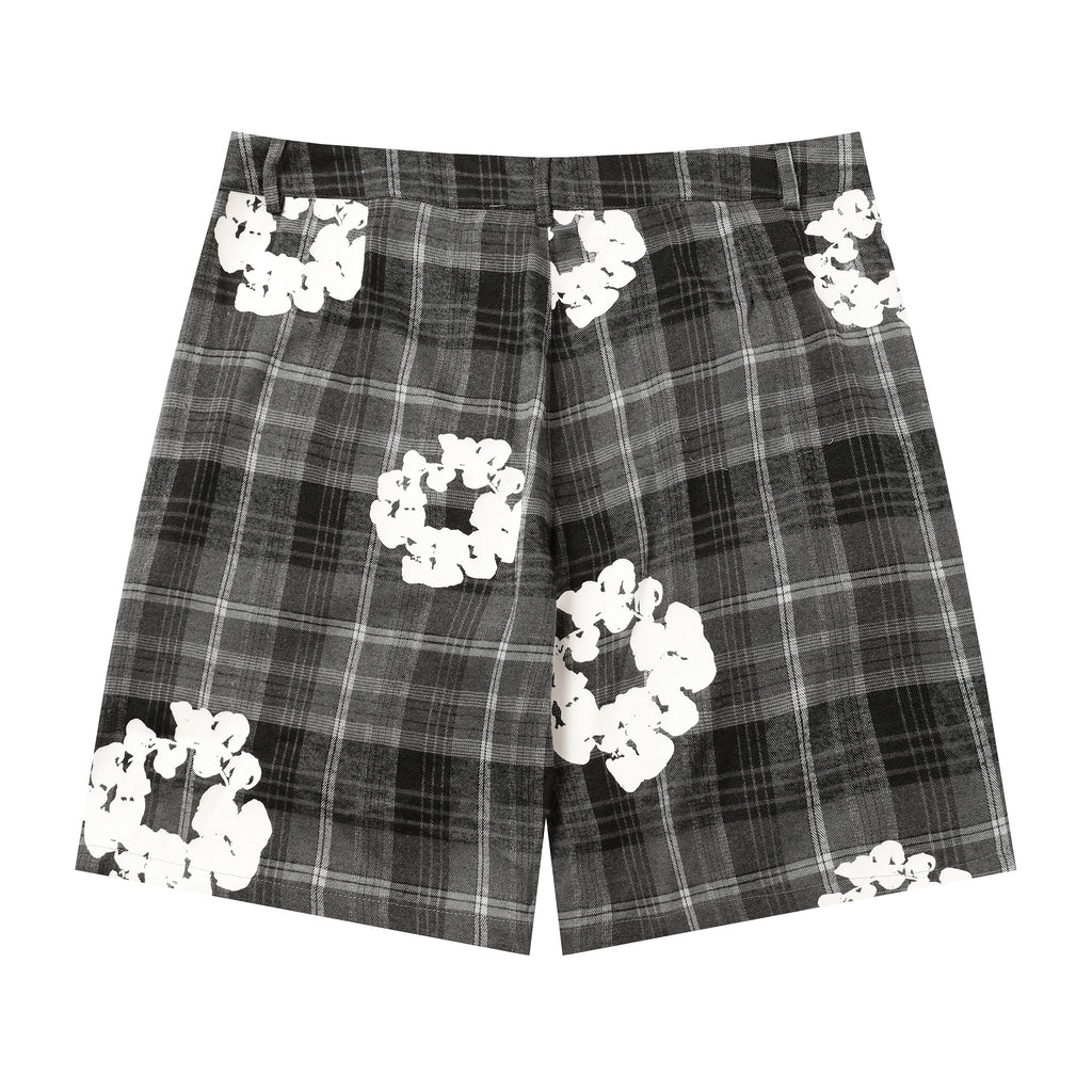 Denim Tears Cotton Wreath Plaid Shorts