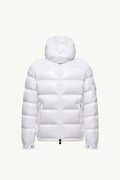 Moncler Maya Hooded Short Down Jacket Men White Moncler
