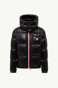 Montbeliard Hooded Short Down Jacket Men Black