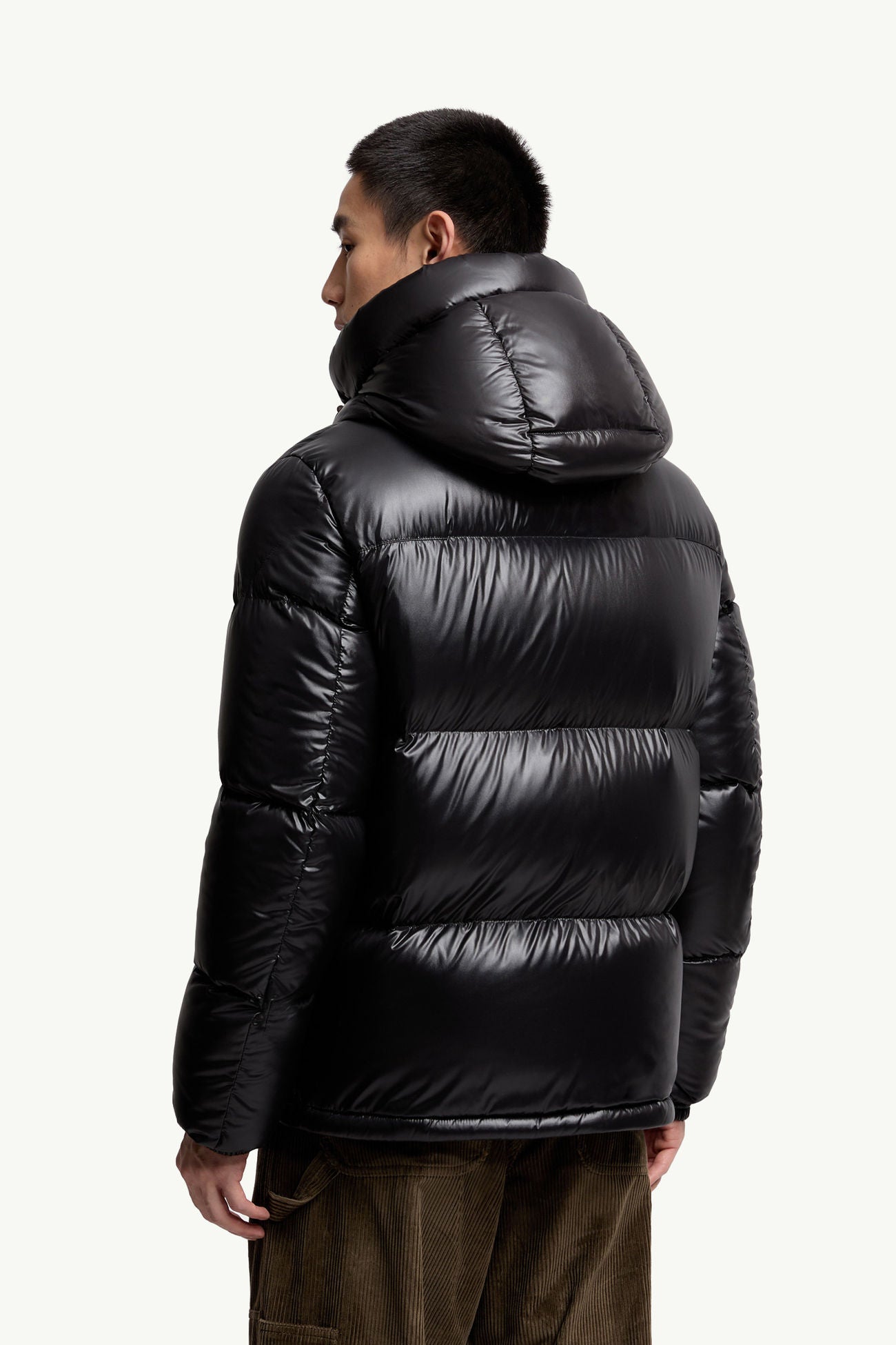 Montbeliard Hooded Short Down Jacket Men Black